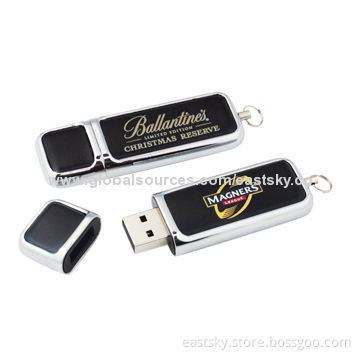 Custom Leather USB Drive, Supports Windows 98SE, Me, 2000, XP, OS 9.X, Mac OS X and Linux 2.4.X OS